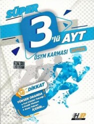 Hız ve Renk Yayınları Süper 3`lü AYT ÖSYM Karması Sayısal Deneme - Hız ve Renk Yayınları