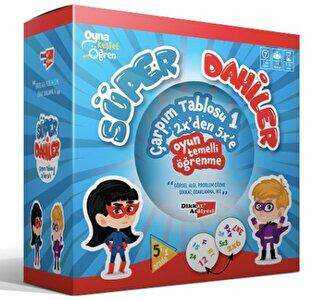 Süper Dahiler Seti - Çarpım Tablosu 1 2x`den 5x`e - Dikkat Atölyesi Yayınları