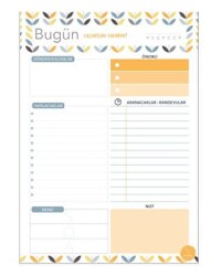 Süresiz Günlük Planlayıcı – Yaprak Desenli - Paloma Yayınevi