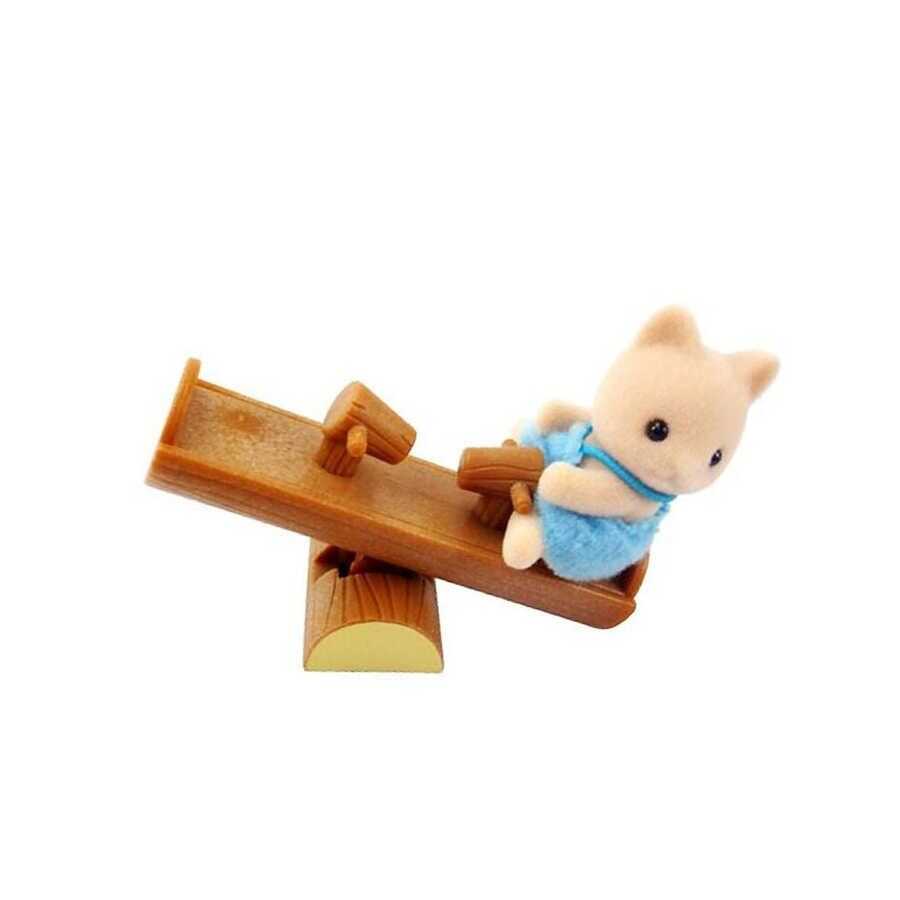 Sylvanian Families Cat Baby Seesaw 4560