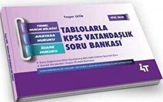 4T Yayınları Tablolarla KPSS Vatandaşlık Soru Bankası