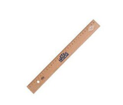 Hatas Tahta Cetvel Takviyesiz 30 Cm - Hatas