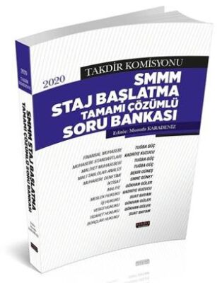 Takdir Komisyonu SMMM Staj Başlatma Soru Bankası - 1