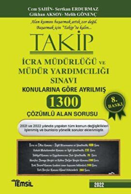 Temsil Kitap Takip 2020 İcra Müdürlüğü Ve Müdür Yardımcılığı Sınavı 1262 Çözümlü Alan Soru Bankası - 1