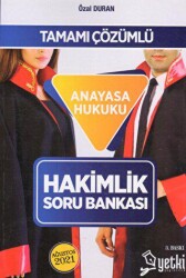 Yetki Yayınları Tamamı Çözümlü Anayasa Hukuku Hakimlik Soru Bankası - Yetki Yayınları