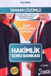 Yetki Yayınları Tamamı Çözümlü İdari Yargılama Hukuku Hakimlik Soru Bankası - Yetki Yayınları