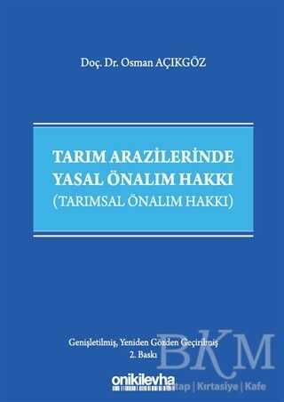 Tarım Arazilerinde Yasal Önalım Hakkı - On İki Levha Yayınları
