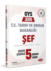 Tarım ve Orman Bakanlığı Şef GYS Tamamı Çözümlü 5 Deneme Sınavı - Data Yayınları
