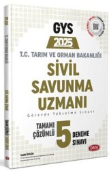 Tarım ve Orman Bakanlığı Sivil Savunma GYS Tamamı Çözümlü 5 Deneme Sınavı - Data Yayınları