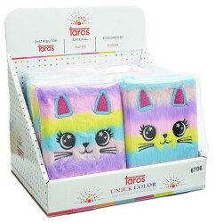 Taros Unick Color Elegance Peluş Lüks Hatıra Defteri 6706 - 2