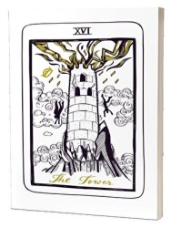 Tarot The Tower Süresiz Ajanda - Kırmızı Ada Yayınları