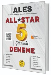 ALES All Star 5 Çözümlü Deneme - Tasarı Eğitim Yayınları
