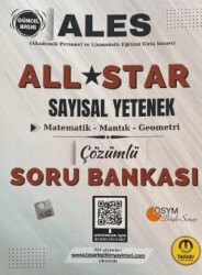 Tasarı Eğitim Yayınları Ales All Star Sayısal Yetenek Çözümlü Soru Bankası - Tasarı Eğitim Yayınları