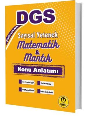 Tasarı Eğitim Yayınları DGS Performans Sayısal Yetenek Konu Anlatımı - 1