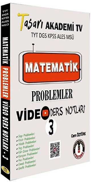 Tasarı Eğitim Yayınları Matematik Problemler Video Ders Notları 3