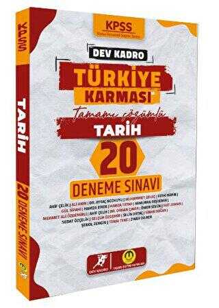 Tasarı Yayıncılık 2024 KPSS Dev Kadro Türkiye Karması Tarih 20 Deneme
