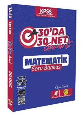 Tasarı Eğitim Yayınları 2024 KPSS Matematik  30 Da 30 Net Soru Bankası - 1