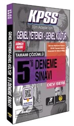 Tasarı Eğitim Yayınları KPSS Genel Yetenek- Genel Kültür 5 Çözümlü Deneme - Tasarı Eğitim Yayınları