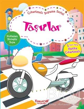 Taşıtlar - Çıkartmalı Boyama Serisi - Yumurcak Yayınları