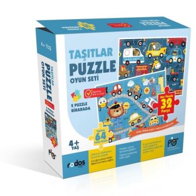 Taşıtlar Puzzle Oyun Seti - 1