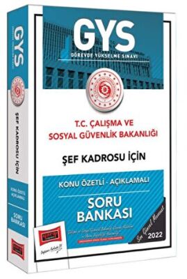 Yargı Yayınevi T.C Çalışma ve Sosyal Güvenlik Bakanlığı Şef Kadrosu İçin Konu Özetli Açıklamalı Soru Bankası Yargı Yayınları - 1