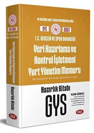 T.C. Gençlik ve Spor Bakanlığı Veri Hazırlama ve Kontrol İşletmeni Yurt Yönetim Memuru GYS Hazırlık - Data Yayınları