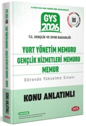 T.C. Gençlik ve Spor Bakanlığı Yurt Yönetim Memuru Gençlik Hizmetleri Memuru Memur Konu Anlatımlı - Data Yayınları