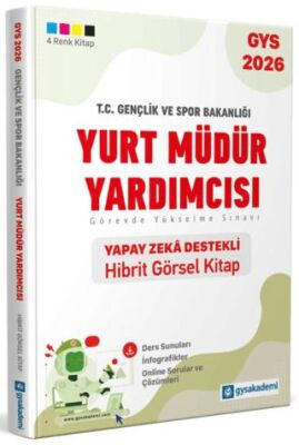 T.C. Gençlik ve Spor Bakanlığı Yurt Müdür Yardımcısı Yapay Zeka Destekli Hibrit Kitap - 1