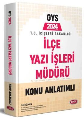 Data Yayınları T.C. İçişleri Bakanlığı İlçe Yazı İşleri Müdürü GYS Konu Anlatımlı - 1