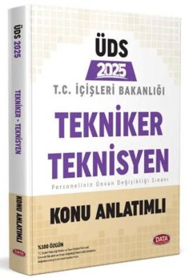 Data Yayınları T.C. İçişleri Bakanlığı Tekniker - Teknisyen GYS - ÜDS Konu Anlatımlı - 1
