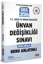 T.C. Tarım ve Orman Bakanlığı Ünvan Değişikliği Sınavı Ortak Konular Konu Anlatımlı - Data Yayınları