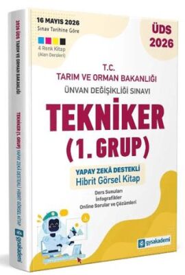 T.C. Tarım ve Orman Bakanlığı Ünvan Değişikliği Sınavı Tekniker 1. Grup Yapay Zeka Destekli Görsel H - 1