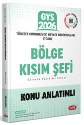 TCDD GYS Bölge Kısım Şefi Konu Anlatımlı - Data Yayınları
