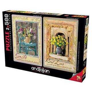 Anatolian Puzzle 2 x 500 Parça Tebessüm Gerçek Aşk