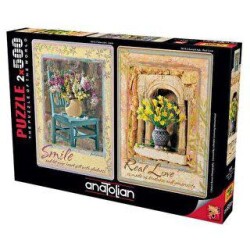 Anatolian Puzzle 2 x 500 Parça Tebessüm Gerçek Aşk - Anatolian