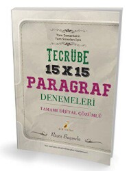 Pelikan Tıp Teknik Yayıncılık Tecrübe 15x15 Çözümlü Paragraf Denemeleri - Pelikan Tıp Teknik Yayıncılık