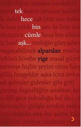 Tek Hece Bin Cümle Aşk... - Cinius Yayınları