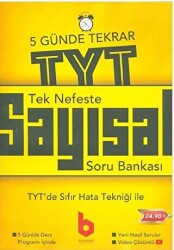 Basamak Yayınları Tek Nefeste TYT Tekrar Sayısal Soru Bankası - Basamak Yayınları