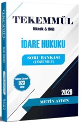 Tekemmül İdare Hukuku Soru Bankası - Statü Akademi Yayınları