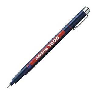 Edding Teknik Çizim Kalemi Kırmızı 0.3Mm E-1800