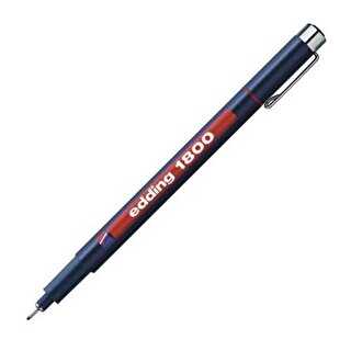 Edding Teknik Çizim Kalemi Kırmızı 0.7Mm