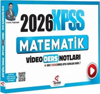 Tekrar Akademi Yayınları 2026 KPSS Matematik Video Ders Notları - 1