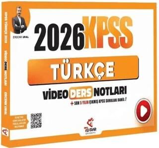 Tekrar Akademi Yayınları 2026 KPSS Türkçe Video Ders Notları - 1