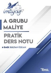 Temsil Kitap İmtiyaz Maliye A Grubu Pratik Ders Notu - Temsil Kitap