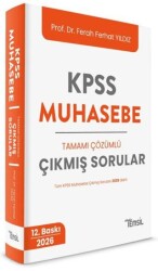 Temsil Kitap KPSS Muhasebe Tamamı Çözümlü Çıkmış Sorular - Temsil Kitap