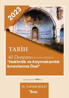 Temsil Kitap KPSS Tarih Tamamı Çözümlü 40 Deneme - 1