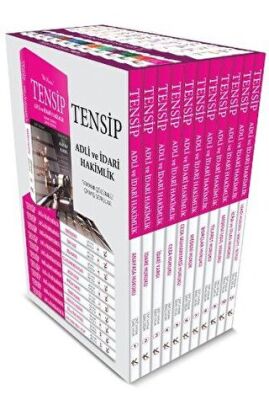 Tensip Adli ve İdari Hakimlik Tamamı Çözümlü Çıkmış Sorular 11 Kitap Takım kapağı