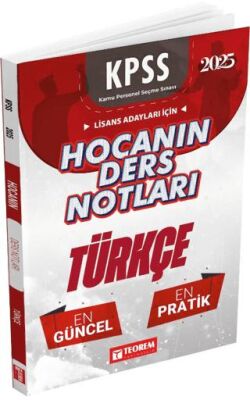 Teorem Yayıncılık Hocanın Ders Notları Türkçe - 1