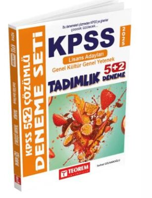 Teorem Yayıncılık Kpss 5 + 2 Deneme Sınavı Genel Kültür Genel Yetenek Tamamı Çözümlü - 1