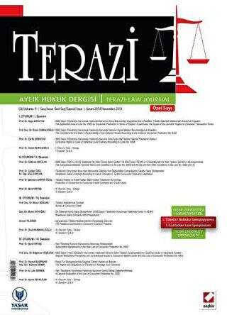 Terazi Aylık Hukuk Dergisi Özel Sayı Kasım 2014